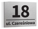 Адресная табличка с номером дома ALU доска 20х15
