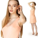 Абрикосовая шелковая юбка под платьем чаек Амелия