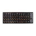 Чехол на русскую клавиатуру с оранжевыми буквами на заказ