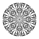 Mandala Rango - szablon malarski / do tynków 45 x 45 cm