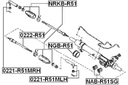 FEBEST BLOQUE SILENCIOSO BARRA KIEROWNICZEGO JUEGO NISSAN PATHFINDER R51M 