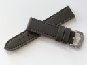 Ремешок для часов, смарт-часы 18 мм, серая экокожа