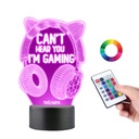 Настольная лампа 3D Статуя игровых наушников