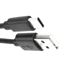 Разъем, штекер USB C на штекер USB типа A, черный, 5 м