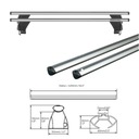 MALETERO DE TECHO ALUMINIO NISSAN QASHQAI (J10) DUALIS MODELO DE 2006>2014 