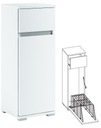 096-011 Шкаф для ванной 32/100 + КОРЗИНА - БЕЛЫЙ
