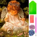 НАБОР АНГЕЛ-ХРАНИТЕЛЬ С АЛМАЗНОЙ ВЫШИВКОЙ КРЕЩЕНИЕ АНГЕЛ