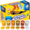 Astra FARBY DEKORACYJNE METALICZNE 6 kolorów x 20 ml