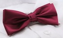 Мужской галстук-бабочка с нагрудным платком — Alties — бордовый цвет