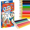 KREDKI OŁÓWKOWE TRÓJKĄTNE SZKOLNE 12 KOL BAMBINO