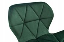 Čalúnená stolička MURET VELVET - zamatová tmavá Hĺbka nábytku 53 cm