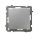 Одиночный переключатель, для скрытого монтажа Серебряный Оспель ЛП-1Г/м/18