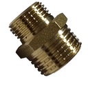 ЛАТУННЫЙ ПЕРЕХОДНИК 3/4х3/8 НАРУЖНАЯ РЕЗЬБА