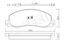 ZAPATAS DE FRENADO RENAULT TRAFIC 84-01 CZUJ METELLI 