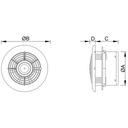 Mexen WXR 100 kúpeľňový ventilátor so senzorom vlhkosti, Časovač, Biela Kód výrobcu W9605-100-00