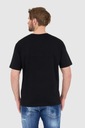 BALMAIN Čierne tričko s potlačou loga 2XL Značka Balmain