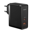 Сетевое зарядное устройство Baseus GaN C+U, 100 Вт + кабель 1 м