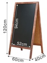 Reklamný pútač s kriedovou tabuľou v rozmere 60x120 cm EAN (GTIN) 5901477526930
