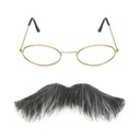 НАРЯД СТАРИКА ДЕДУШИ: ОЧКИ И Усы 2 шт.