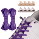 Шнурки для обуви без завязок, крепкие аглеты, 2 цвета, фиолетовые.