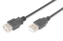 DIGITUS AM-AF Удлинительный кабель USB 2.0, 5 м, черный