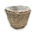 цветочная корзина с плетеной крышкой