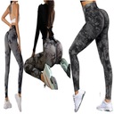 ЛЕГИНСЫ PUSH UP ЖЕНСКИЕ БИРЮЗОВЫЕ, С ВЫСОКОЙ ТАЛИЕЙ