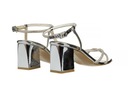 Strieborné sandále na pohodlnom stĺpiku Bayla-187 veľ.39 Pohlavie Výrobok pre ženy