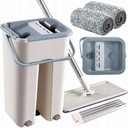 ПЛОСКАЯ ШВАБРА, вращающаяся, ДВУХКАМЕРНАЯ отжимная машина, КРЫШКИ