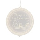 Светодиодное витражное украшение Merry Christmas