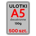 ЛИСТОВКИ А5 500 шт. ПОЛНОЦВЕТНЫЕ 130Г.