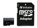 Карта памяти Micro SDXC Verbatim 64 ГБ Class 10 UHS-1 + адаптер SD