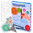 НАБОР ДЛЯ РИСОВАНИЙ СПИРОГРАФА, КРЕАТИВНЫЙ ДЛЯ ДЕТЕЙ, ИГРУШЕЧНАЯ РОЗОВАЯ РУЧКА