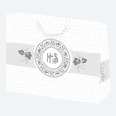 Декоративная сумка Причастие, серебро 38х29х10см