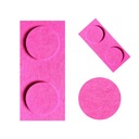 Filc építőkockák falra, panelek falra, LEGO panelek rózsaszín