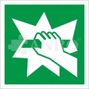 Znak STŁUC ABY UZYSKAĆ DOSTĘP NAKLEJKA IE/008/F/FS