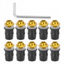 10X MOTOS BOULONS AVANT VITRES VIS M5X16MM UNIVERSEL COULEUR DORÉEphoto 11