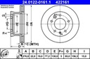 ATE 24.0122-0161.1 DISC BRAKE (1SZT) photo 1 - milautoparts-fr.ukrlive.com