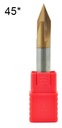FAZOWNIK NAWIERTAK FI 3mm WĘGLIK VHM 45* 55HRC