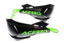 Поручни Acerbis X — заводские, с алюминиевым сердечником, черные и зеленые накладки.