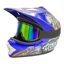 ШЛЕМ ДЕТСКИЙ ДЕТСКИЙ КРОСС-ВЕЛОСИПЕД ДЛЯ CROSS QUAD ЛЕГКИЕ ОЧКИ XS