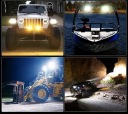 ФАРА РОБОЧА СВІТЛО ЗАДНЬОГО ХОДУ ГАЛОГЕН 20 LED (СВІТЛОДІОД) ПРОТИВОТУМАННА 60W 12/24V 4800LM  фото 7