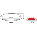 ЛАМПОЧКА ГАБАРИТ LED (СВІТЛОДІОД) BIALO-CZERWONA12V 24V БІЛА  (17412940488) фото min 9