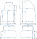 CHEVROLET CRUZE 09-14R. KILIMĖLIAI WELUROWE ECONOMY nuotrauka 2