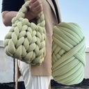 Jumbo Tubular Yarn DIY Hrubá priadza 1000G na Farba nábytku akácia