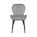 Krzesło fotel do salonu elegancki Mark Adler Prince 2.0 Grey Welur Kod producenta MA-Prince 2.0 Grey