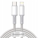 Кабель USB-C — Lightning Baseus 20 Вт PD, 2 м, белый
