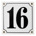 Эмалированная табличка с номером дома, 15х15 см.