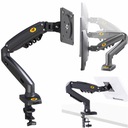 НАСТОЛЬНЫЙ ДЕРЖАТЕЛЬ ДЛЯ ДВУХ МОНИТОРОВ С ГАЗОВОЙ ПРУЖИНОЙ LCD LED