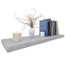 Полка настенная самоподвесная 50 см БЕТОННЫЙ LOFT КНИЖНЫЙ ШКАФ